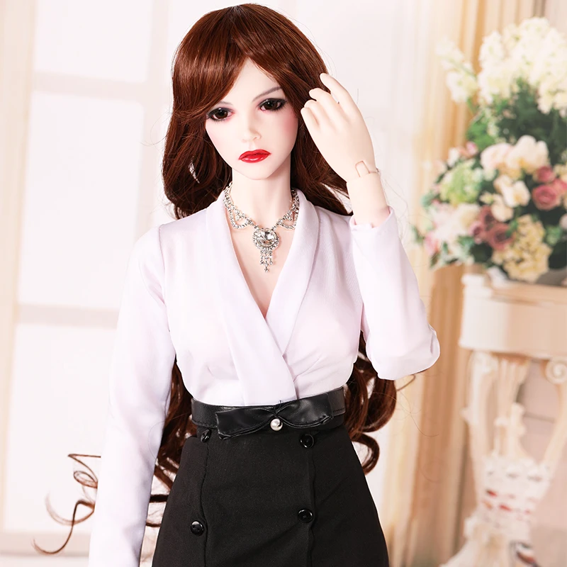 BJD Кукла SD 1/3 женский кукла Джессика Черный и белый цвета профессиональной балетное платье костюм элегантный и Реалистичная кукла прекрасный подарок