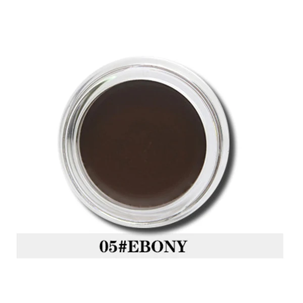05 EBONY Красота глазурованная Sweatproof бровей Татуировка помада-гель краситель пигмент Профессиональные Тени для бровей усилитель крем 5 цветов оттенок - Цвет: 05 EBONY