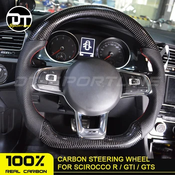 

Modified Racing car Steering Wheel For Golf 7 Golf R MK7 Passat Polo carbon fiber steering wheel
