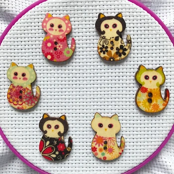 

Cat Needle Minder with a backing magnet useful way to keep track of your needle