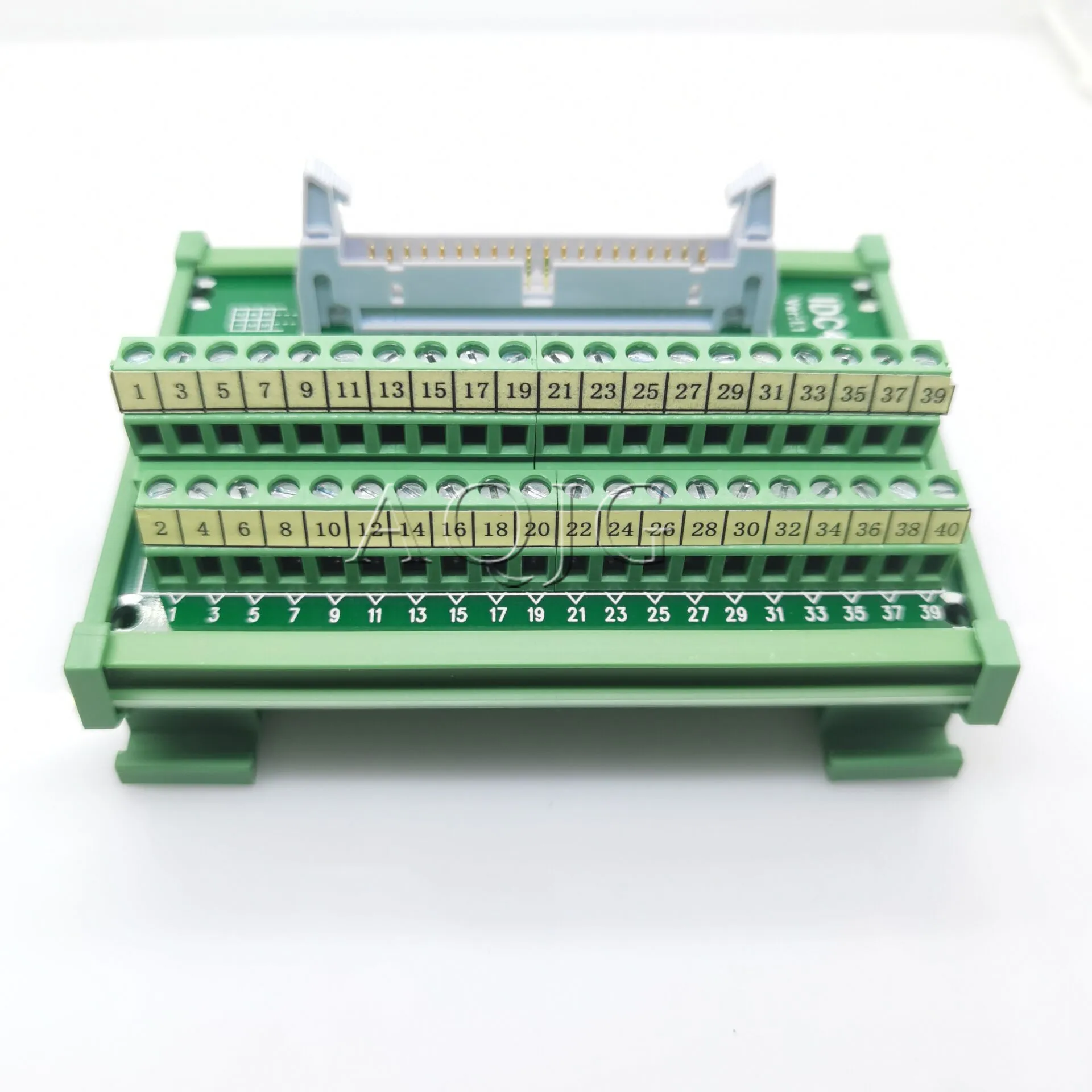 Breakout Masculino do Bloco Terminal Terminais do Relé do Plc Conector do Adaptador da Montagem do Trilho do Ruído Pin Idc40p Idc 40 - Imagem 4