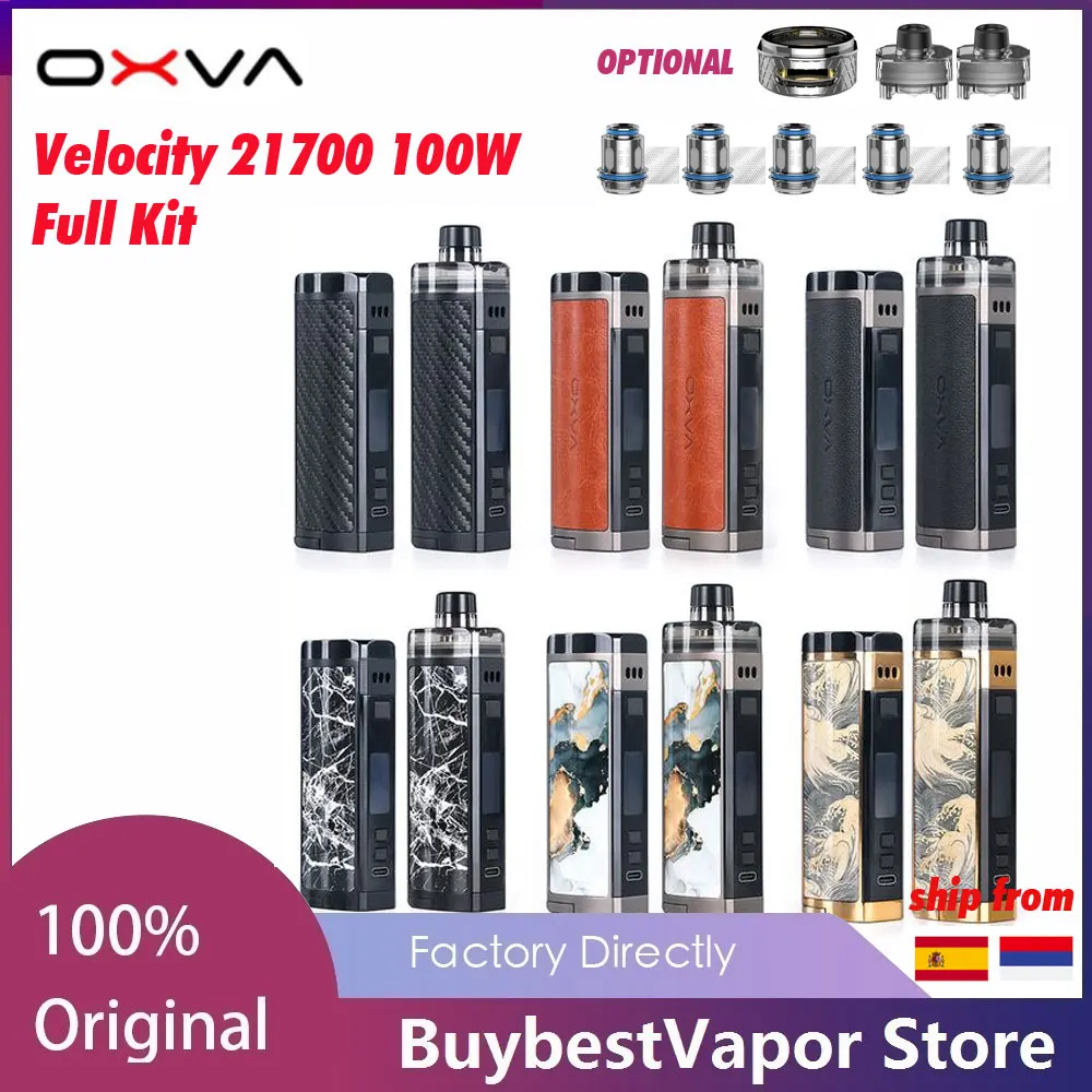Original OXVA Velocity Kit Powered by 21700/18650/20700 Battery 100W