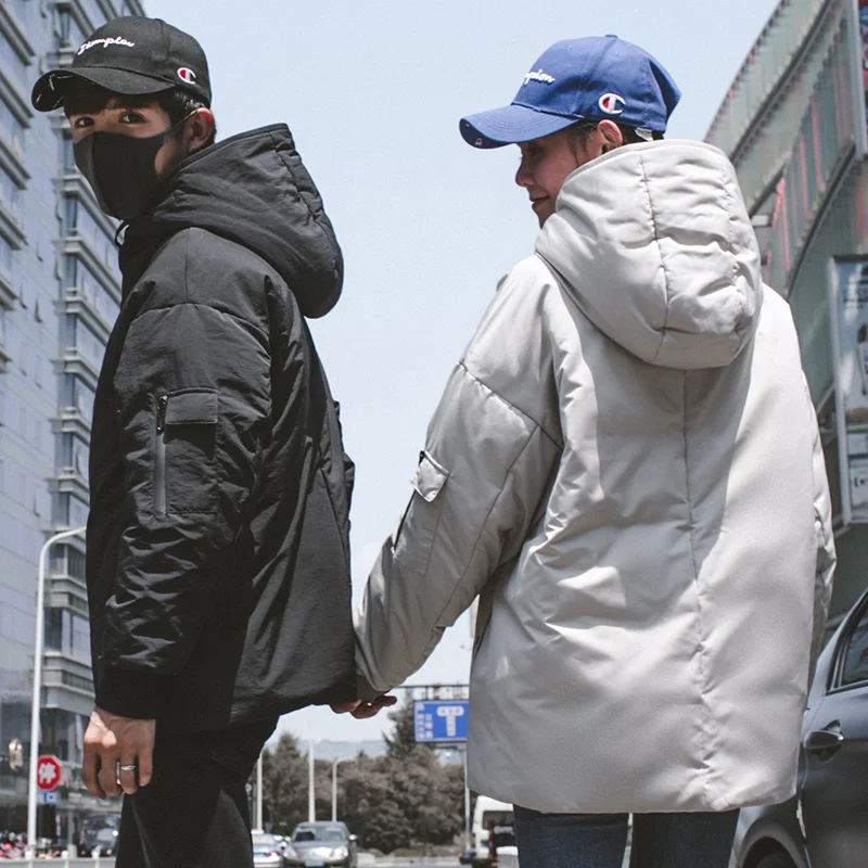 Single Road Down Jacket Men Casual Fashion Winter Jacket for Men Hooded Windbreaker Duck Coat Male Outwear Warming Coat Man
