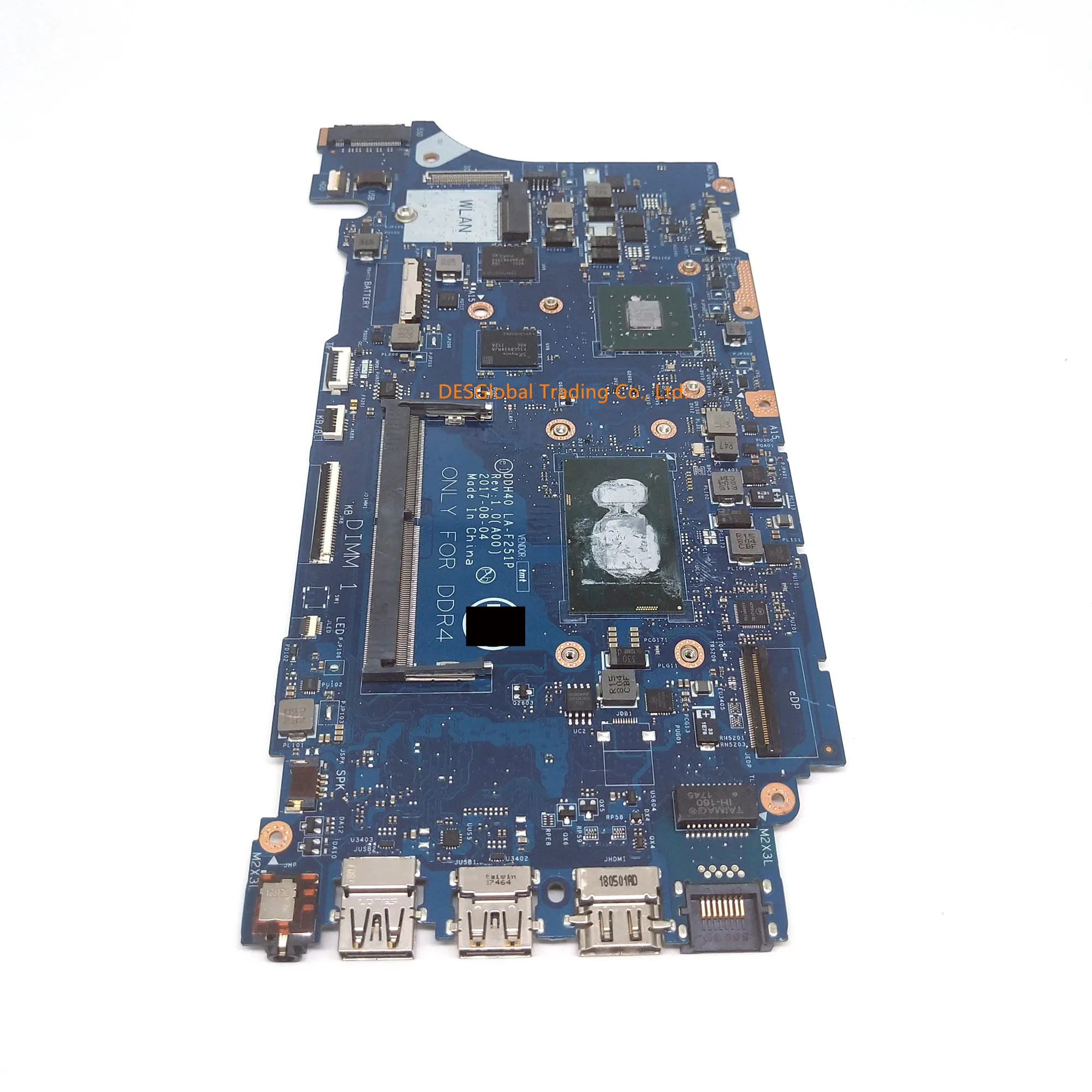 

For Dell 14-7472 14-7572 7472 7572 Mainboard i5-8250U SR3LB Laptop Motherboard CN-0DVY4W 0DVY4W DVY4W DDH40 LA-F251P 100% Test