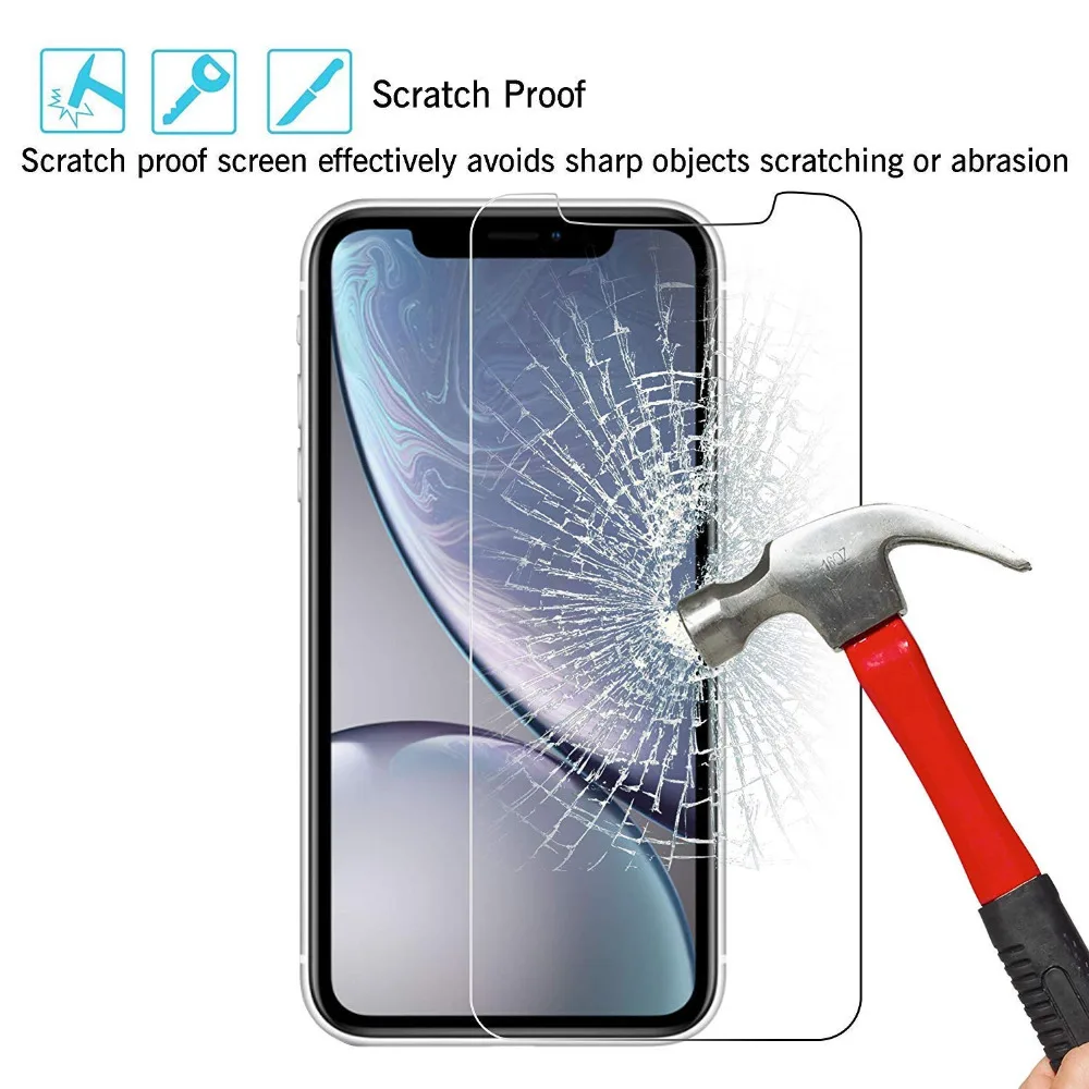 Piezas De Vidrio Protector Pantalla For Iphone 7 8 6 6s Plus 11 Pro XS Max XR 4 5 Screen ProtectorTransparente Glass Protection (42)