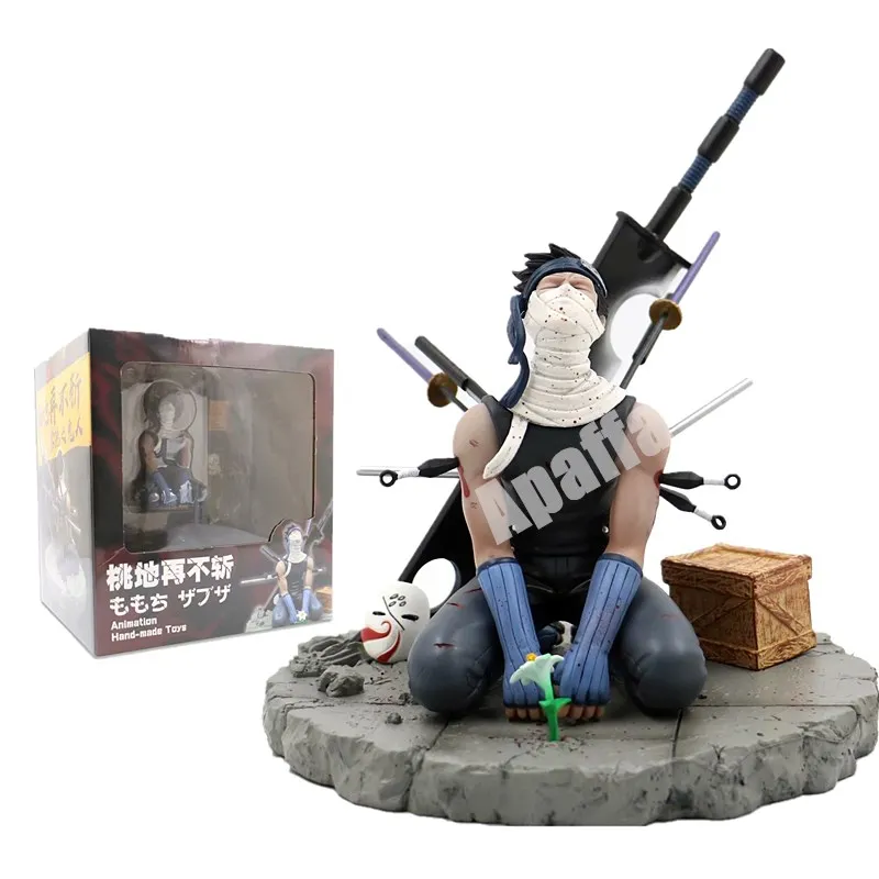 

Japanese Anime 19cm Naruto Action Figure Momochi Zabuza PVC Anime Naruto Collectible Model Toys Desktop Decoration