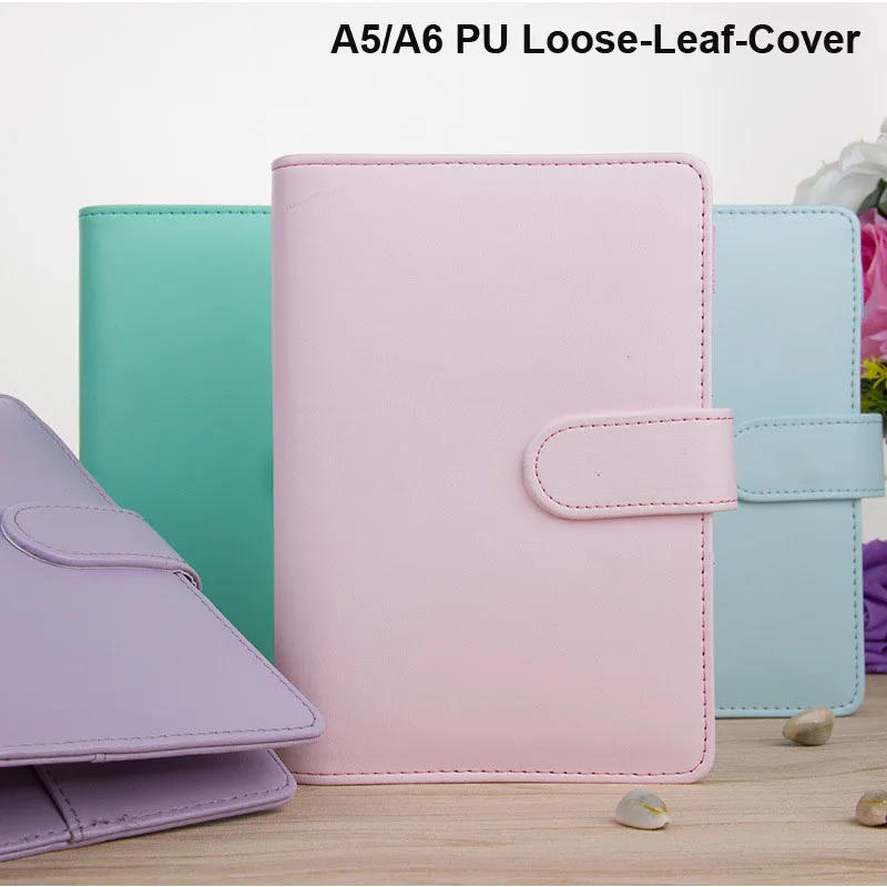 

A5/A6 PU Loose Leaf Binder Notebook Inner Core Cover Note Book Journal Planner Refill-Notebooks Office Stationery Supplies