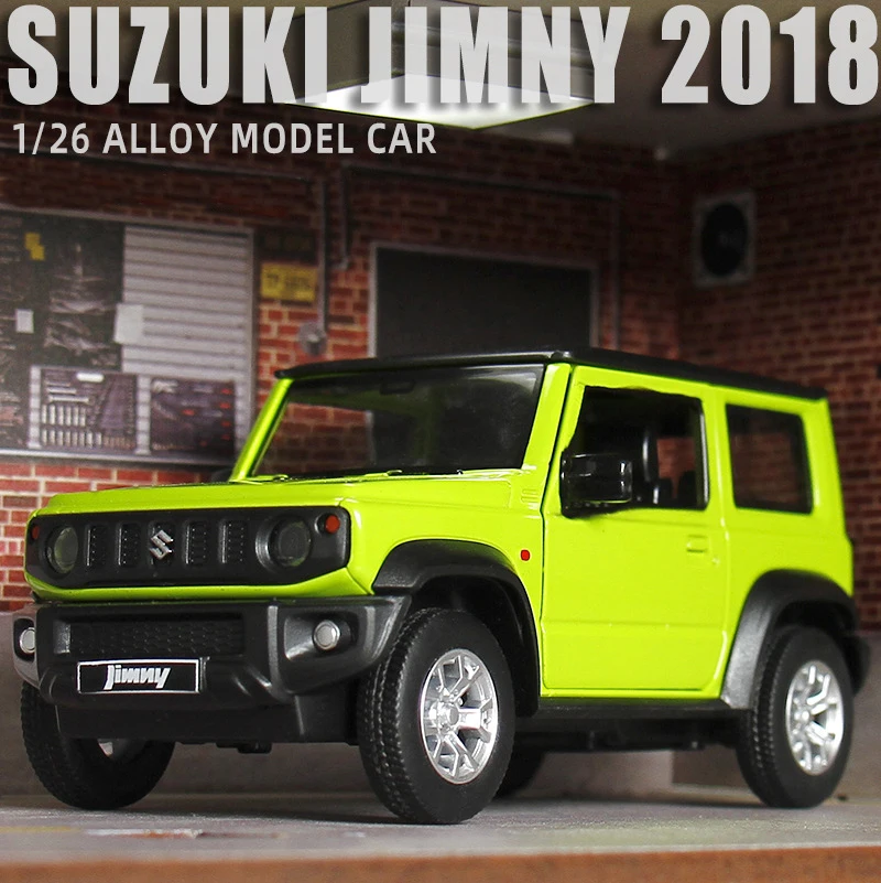 1:26 внедорожник SUZUKI Jimny модель автомобиля из сплава и литая игрушечная