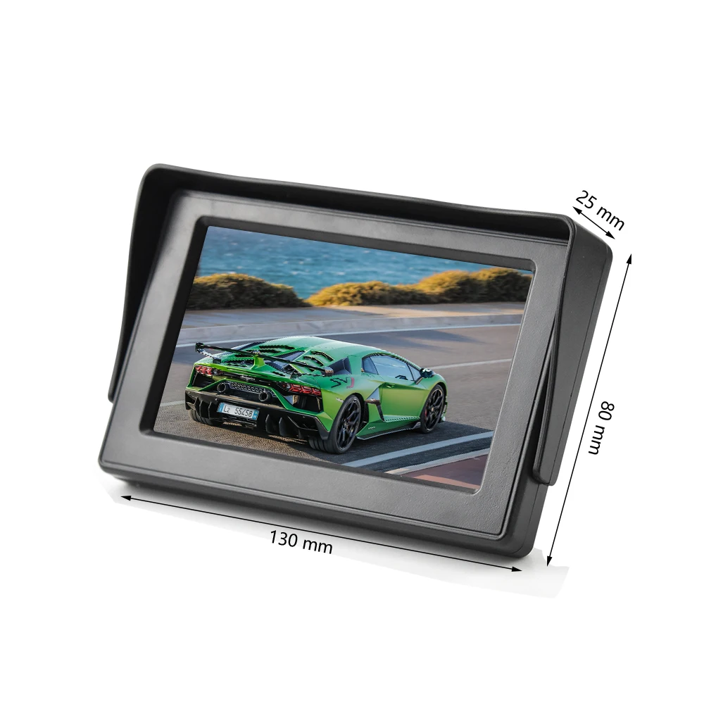 4," tft Lcd Автомобильный Монитор автомобильный монитор заднего вида Автомобильный дисплей Hd дисплей Беспроводная обратная парковочная камера для грузовика с 407