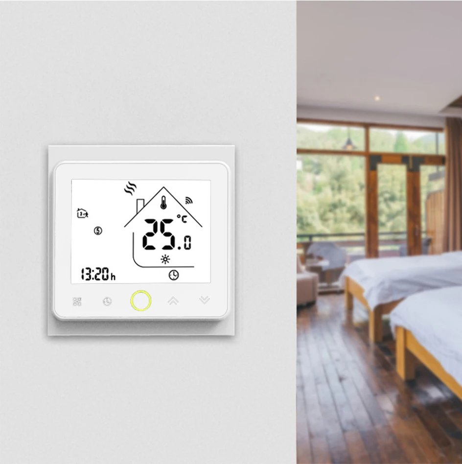 Wifi Smart Touch термостат Электрический Подогрев воды Напольное отопление водный газовый котел контроллер температуры Alexa Google Home