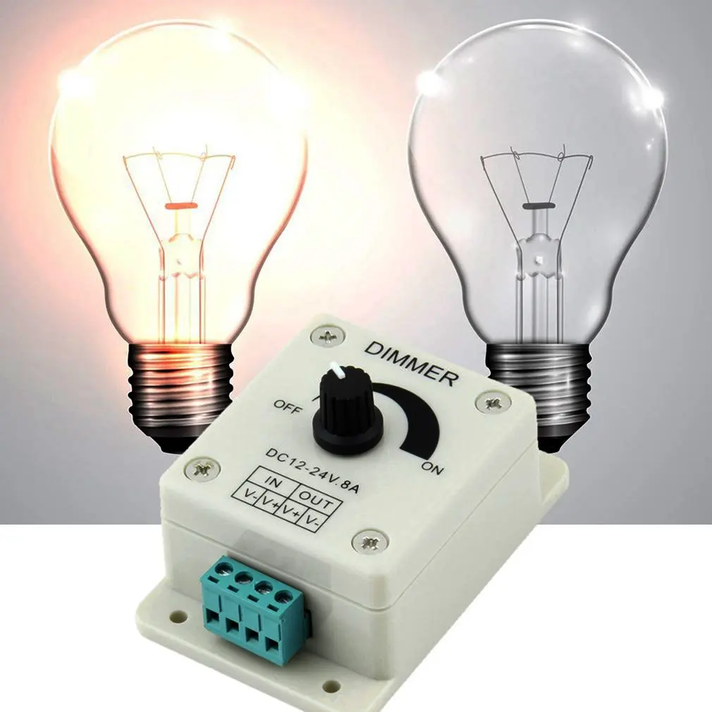 Hot PWM Dimmer Controller LED Light Lamp Strip Adjustable Brightness 12V-24V 