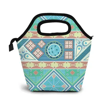 

Pysanky Lunch Bag Boxes Bags Portable Insulated Picnic Food Box for Women Men