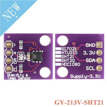 

SHT21 Temperature Humidity Sensor Module GY-213V-SHT21 IIC For Arduino Ambient Smart Home Electronic DIY PCB Board 3V