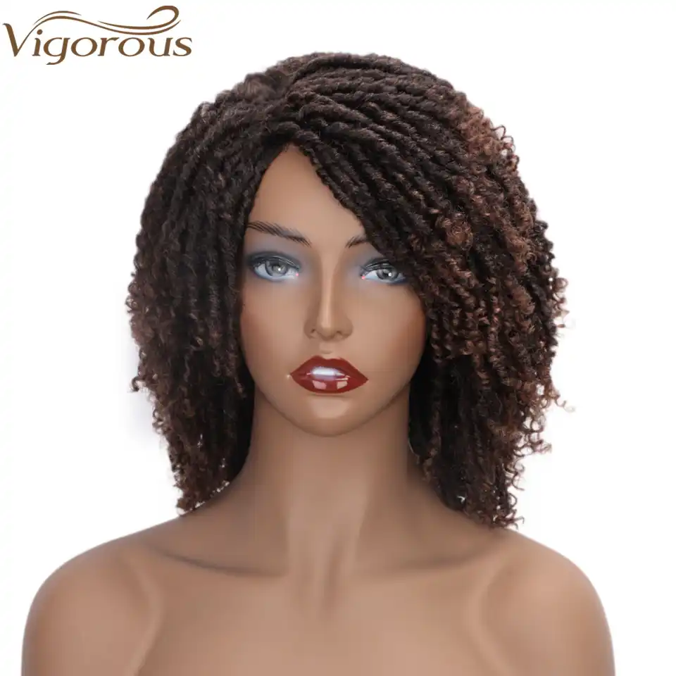 Vigorous Synthetic Wigs Dreadlocks Braid Hair 6 Inch Dreads