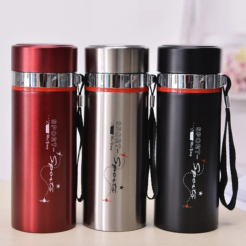 

Stainless Steel Vacuum Flask Office Insulated Glass with Rope Handle Advertisement Gift Men And Women shang wu bei