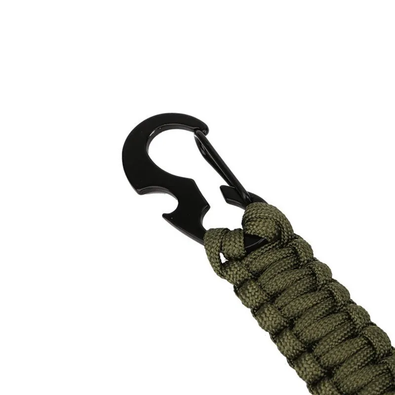 MKENDN Outdoor Umbrella Rope Corkscrew Car Keychain Climb Keychain Tactical Survival Tool Carabiner Hook Cord Backpack Buckle - Image 3