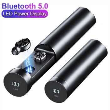 

TWS Bluetooth Earbuds Power Display Wireless Earphone HIFI Sport Earbuds with MIC Gaming Music Headset For iOS&Android WJJDZ