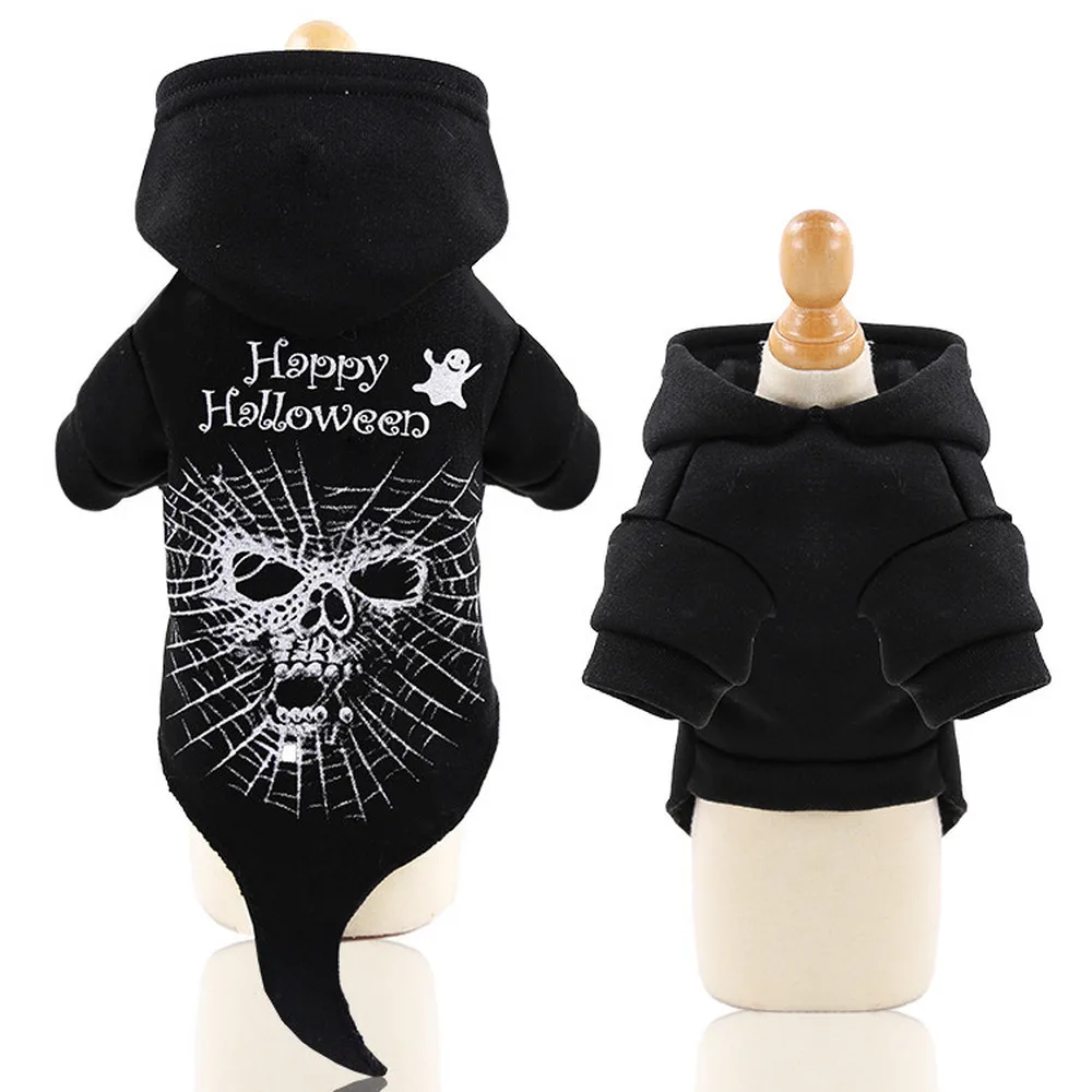 

Wan Christmas Day Uniform Funny Dog Cat Clothes Supplies Pet Autumn and Winter Pumpkin Mutable Two-Legged Clothing
