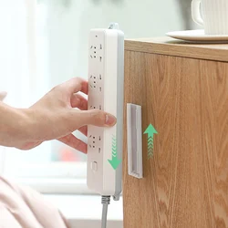 1Pcs Wall-Mounted Sticker Punch-free Plug Fixer Home Self-Adhesive Socket Fixer Cable Wire Organizer Seamless Power Strip Holder 1Pcs Wall-Mounted Sticker Punch-free Plug Fixer Home Self-Adhesive Socket Fixer Cable Wire Organizer Seamless Power Strip Holder