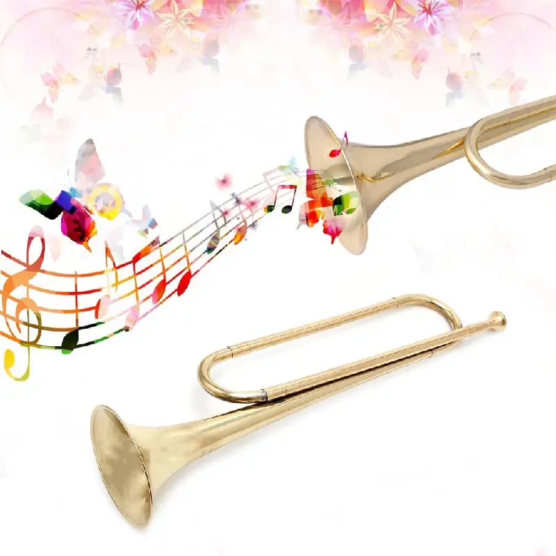 New Retro B Flat Bugle Trumpet School Band Cavalry Beginner Military Orchestra New