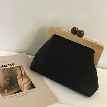 

NEW-Retro Pu Soft Leather Clip Bags Luxury Women Bags Female Shoulder Messenger Bag Crossbody Bag Clutch Purse