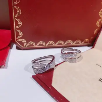 

CASHOU56 wedding 925 Silver Rings For Women romantic double Design Zircon Fashion Jewelry Bridal Wedding Engagement Ring