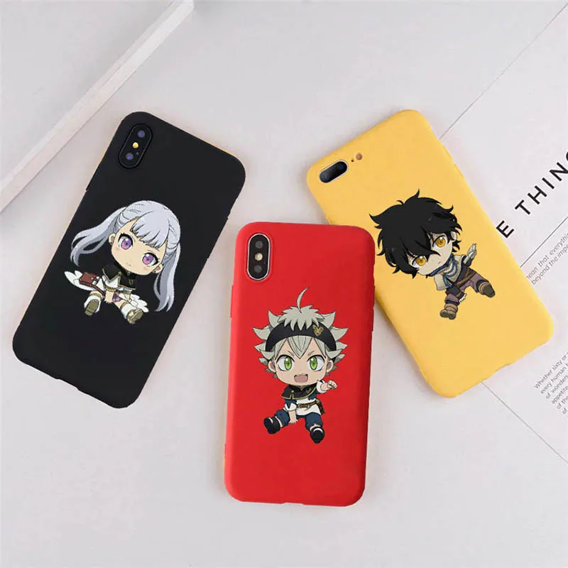 Asta Yuno Black Clover Anime Case For iPhone 11 XR X Xs Max 8 7 6 Plus 6S 5S SE Soft Silicone Phone Cover Japan Coque | Мобильные