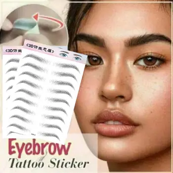 

1PC Eyebrow Tattoo Sticker False Eyebrows Waterproof Lasting Makeup Water-based Eye Brow Quick Makeup Stickers Cosmetics