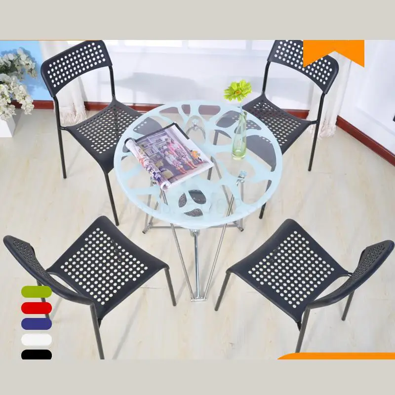 Маленький круглый стол из закаленного стекла модный кофейный столик для