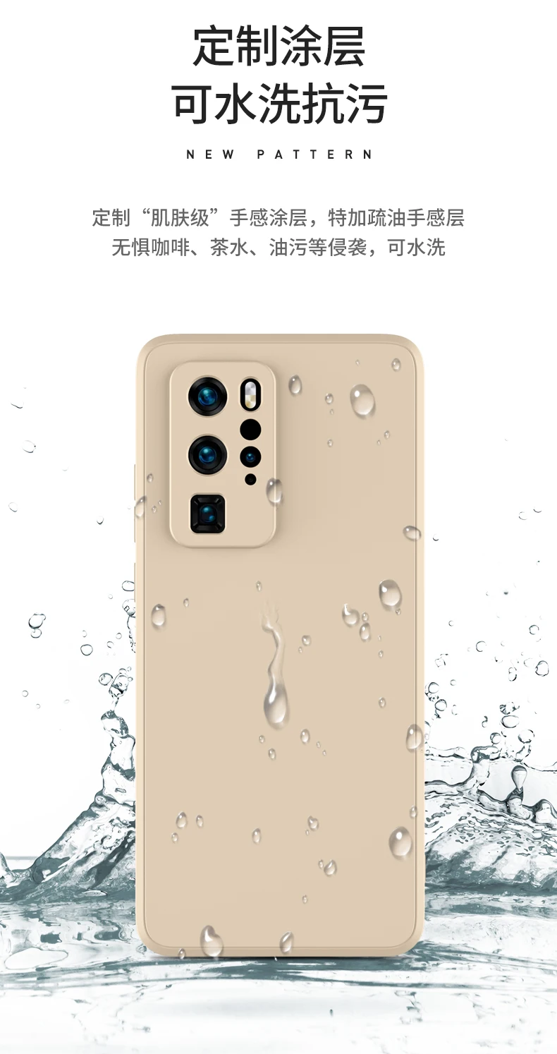 Original Liquid Silicone Phone Case For Huawei P30 P20 P40 Pro Lite Mate 20 30 40 Pro Honor 30 Pro Luxury Soft Protector Cover
