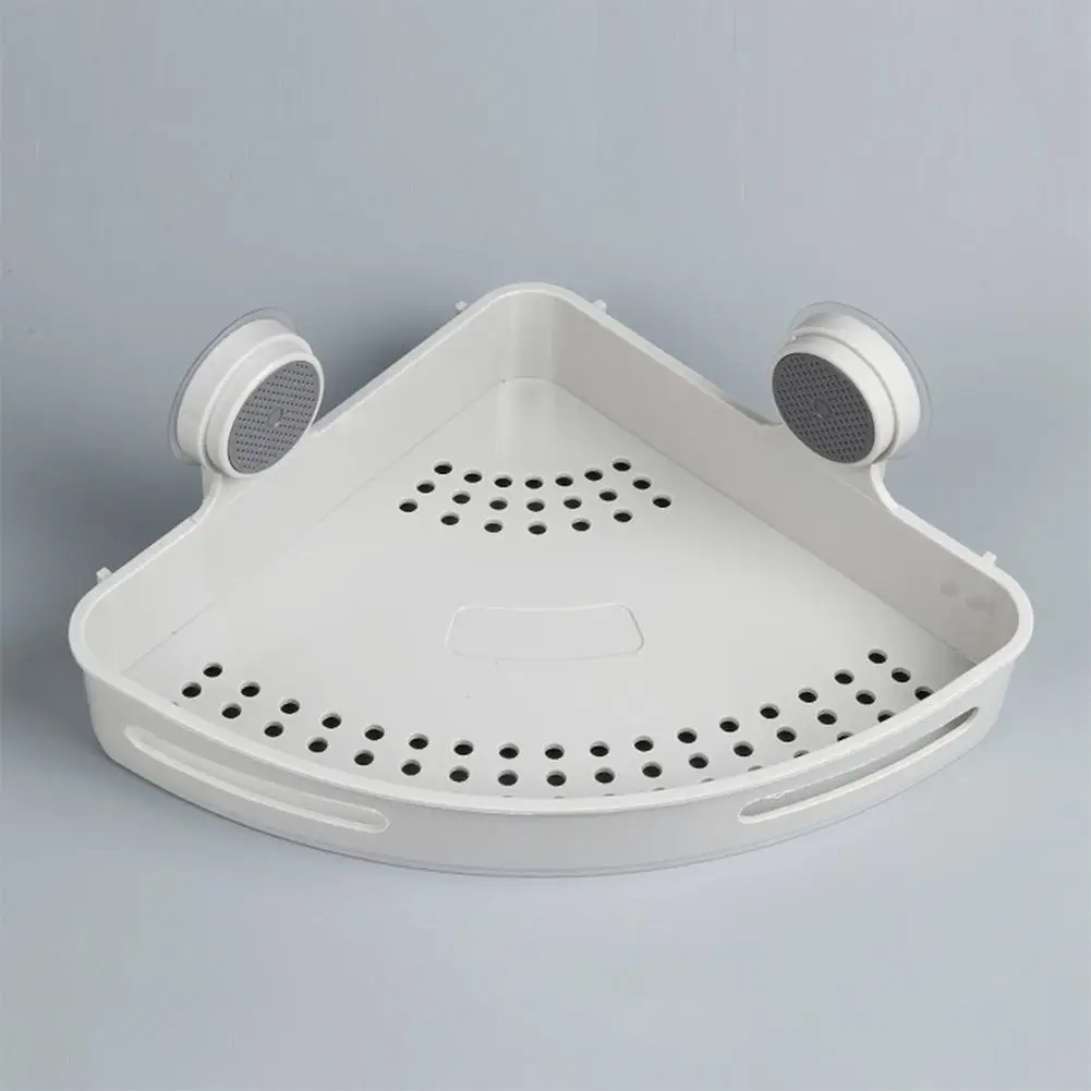 

GloryStar Triangular Storage Drain Rack with Suction Cup for Bathroon Kitchen Organize