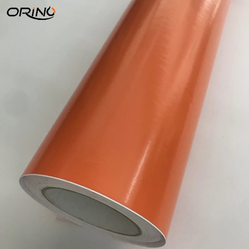 Gloss Orange Vinyl Wrap Sticker-2