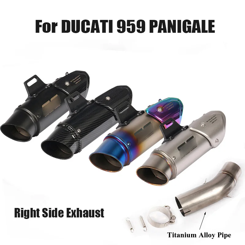 

Panigale 959 Motorcylce Exhaust Pipe Muffler Escape Modified Tip Linking Middle Tube Connect Section for Ducati 959 Panigale