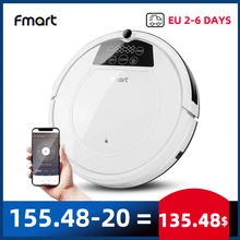 Fmart Robot Vacuum Cleaner Wifi APP Control Wet mopping and Dry Hard Floor Auto Charging 1200PA Powerful Suction Ultra Thin