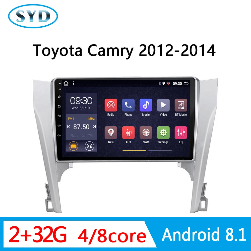 Автомагнитола для Toyota Camry 8 50 55 2011 2012 2013 2014 центральный мультимедийный DVD-плеер Android