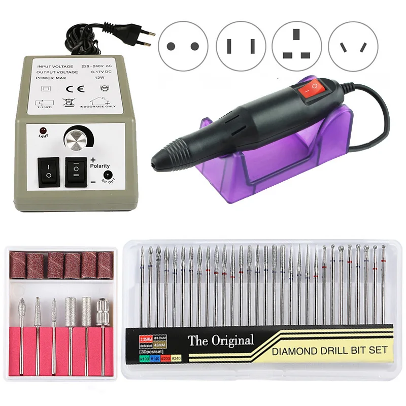 

Left Hand Electric Nail Drill Machine Manicure Set Professional Nail File Pedicure Machine Electric Nail File Gel Remover Kit
