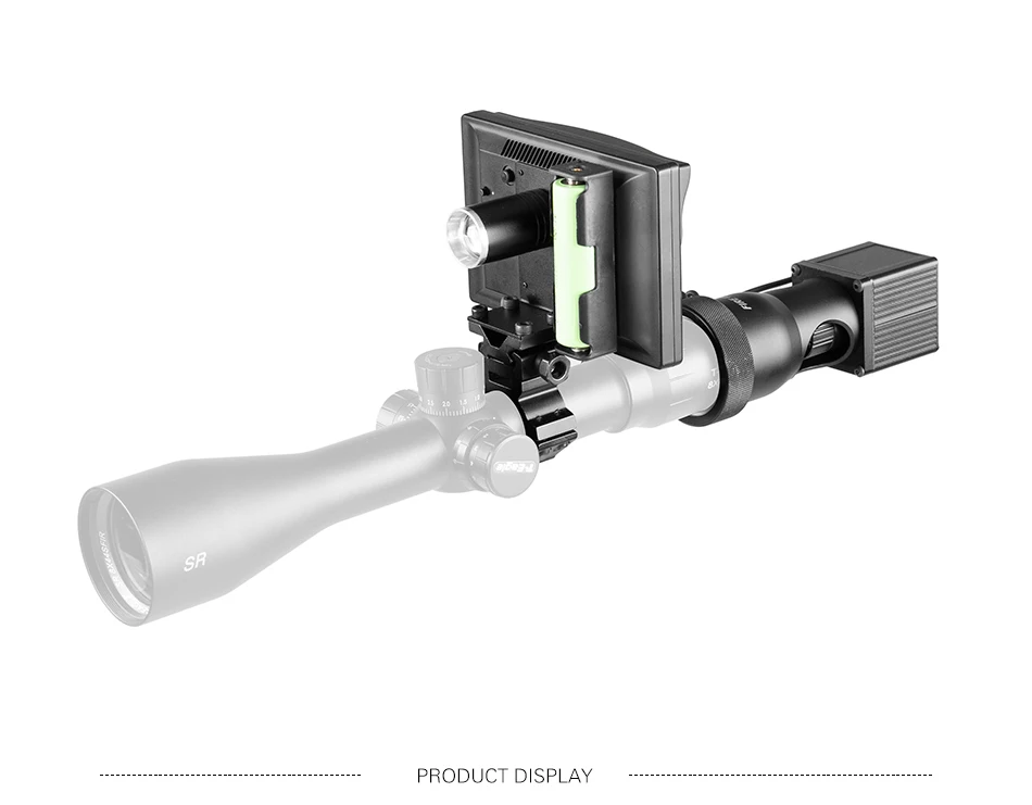 Fire Wolf 850nm Инфракрасный фонарик 5 дюймов ЖК ночного видения Открытый Охота оптический прицел тактический прицел камеры