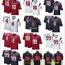 Мужские футболки для футбола в стиле Хьюстон, JJ Watt Deshaun Watson DeAndre Hopkins