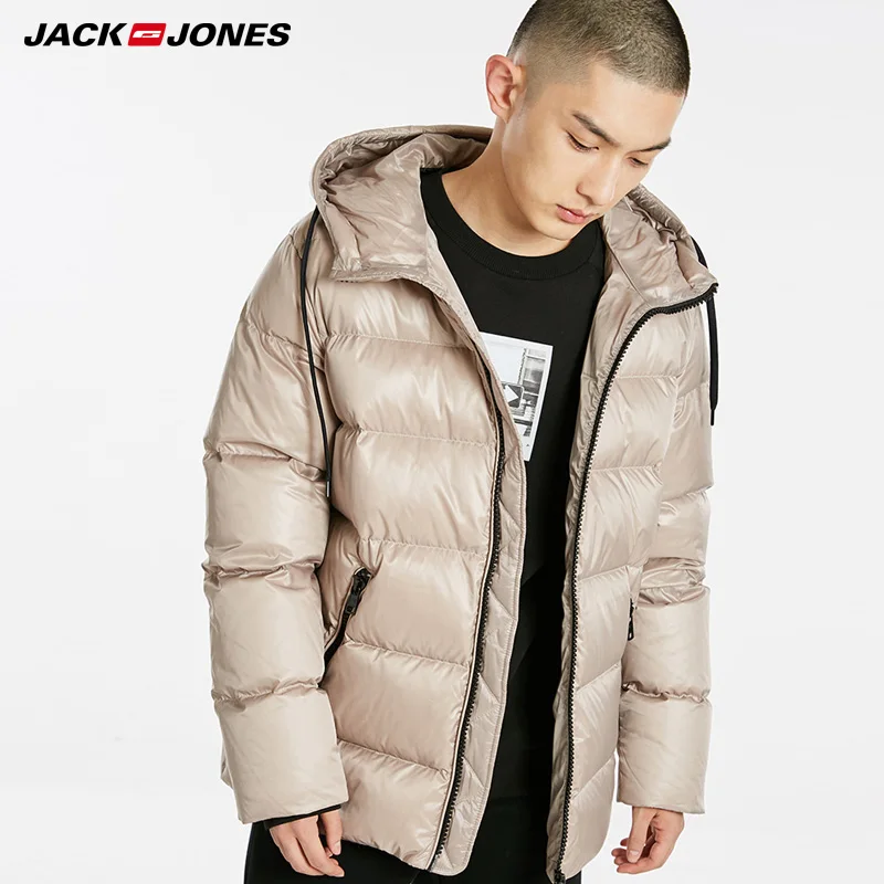 JackJones зимний мужской короткий Спортивный Повседневный пуховик с капюшоном |