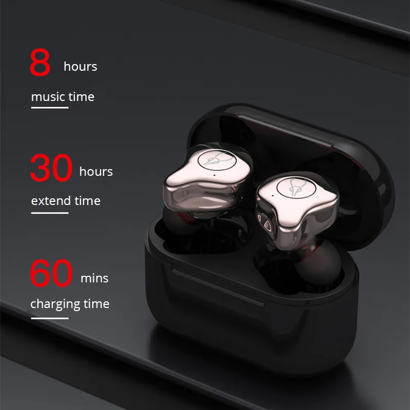 Sabbat E12 ультра bluetooth беспроводные наушники зарядная коробка мини портативные невидимые наушники водонепроницаемые BT5.0 стерео TWS PK X12