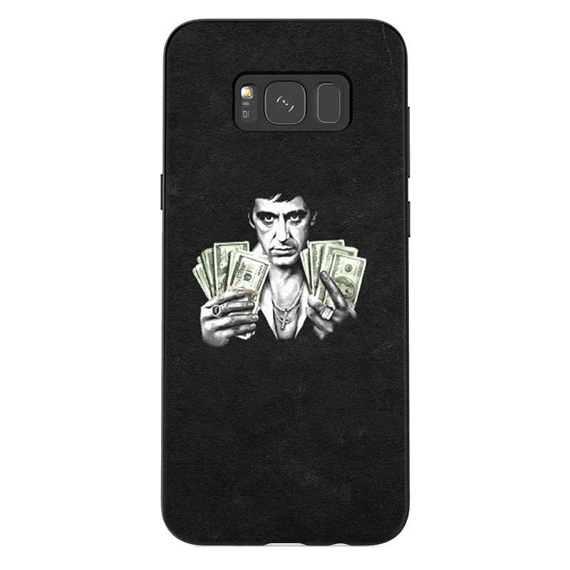 B10 Мобильный Силиконовый чехол для телефона для samsung M10 M20 M30 M40 S6 S7 край S8 S9 S10 плюс S10E крышка Лицо со шрамом Крестный отец человек прекрасный - Цвет: B10
