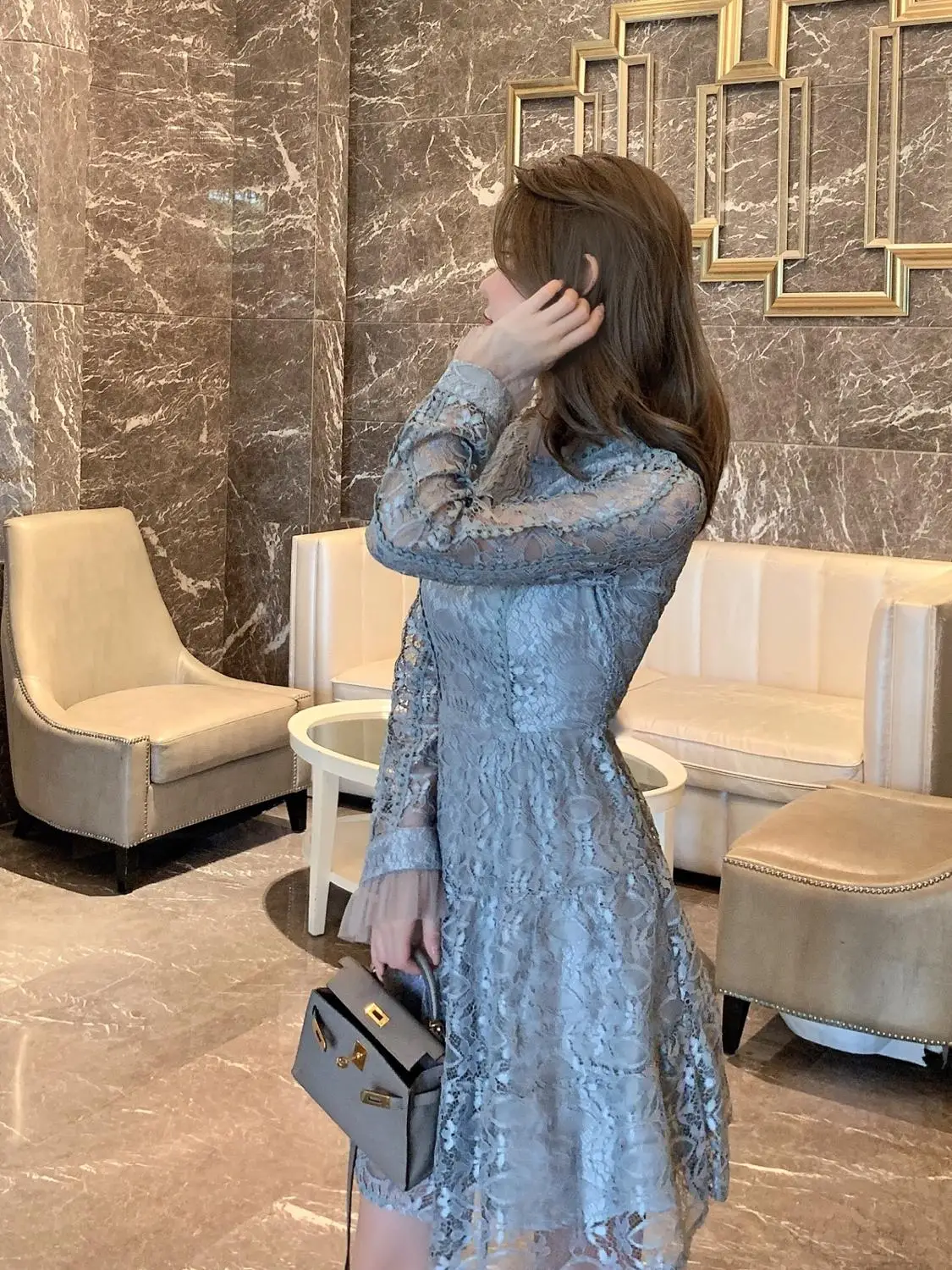 Старинное женское кружевное платье весеннее французское Новое Кружевное платье принцессы с вышивкой модное обтягивающее платье Vestidos