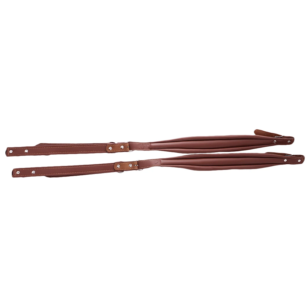 One Pair PU Leather Shoulder Straps For 16-120 Bass Accordions
