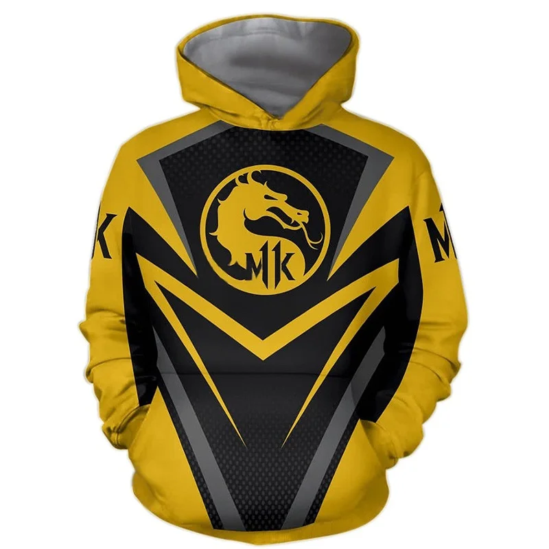 Новый Mortal Kombat 11 3D толстовки с капюшоном и принтом для мужчин женщин игровая