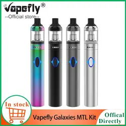 Vapefly Galaxy комплект MTL 1400 мАч встроенный аккумулятор 1,8 мл Vape сетчатый бак испаритель сигарет vape Комплект система воздушного потока Vape набор