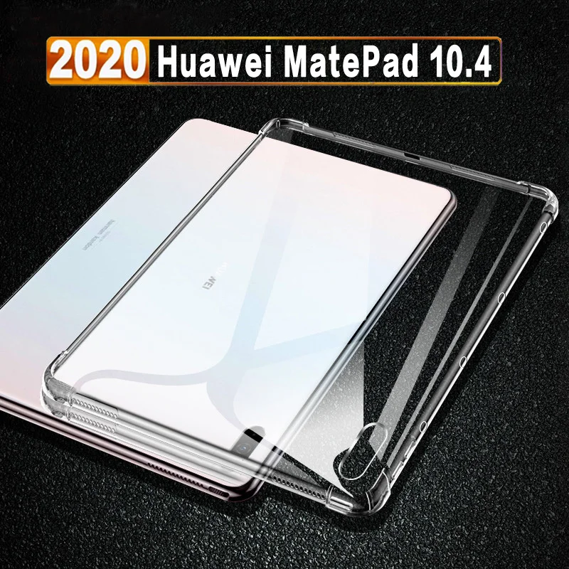 Чехол с защитой от падения для 2020 Huawei MatePad 10 4 дюйма тонкая задняя крышка из ТПУ