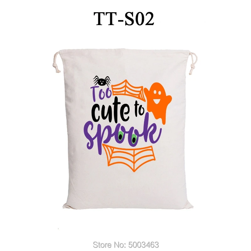 

Wholesale Halloween Drawstring Bags 20pcs/lot Halloween Sack Candy Handbag 8 Styles Party Decoration Gift Halloween Tote Bags