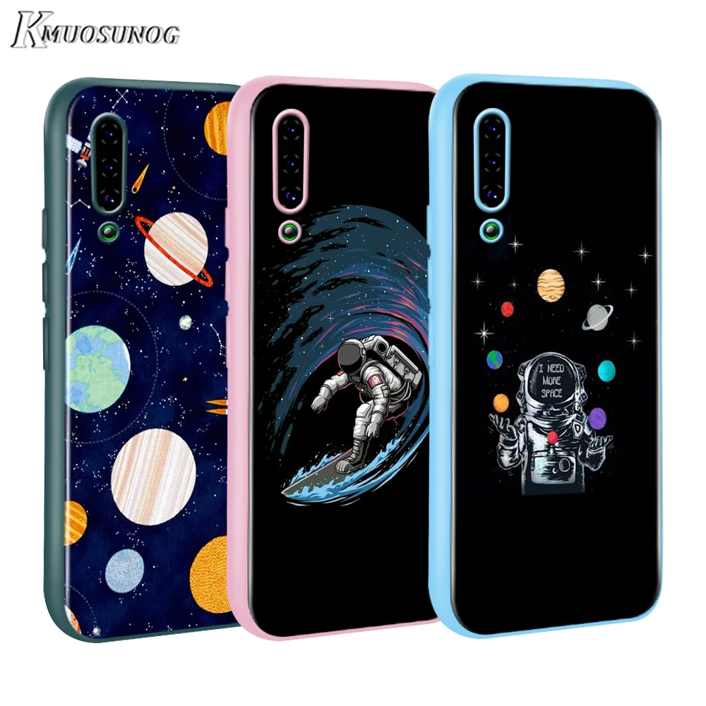 

spaceman space rocket astronaut Baseus Candy Color Cover for Xiaomi Mi NOTE 10 9 8 Pro 9T SE A1 A2 A3 CC9 SE Lite F1 Phone Case