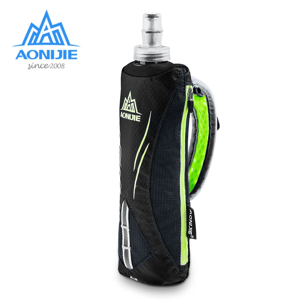 

AONIJIE E908 500ml Running Hand-held Water Bottle Kettle Holder Wrist Storage Bag Hydration Pack Hydra Fuel Soft Flask Marathon