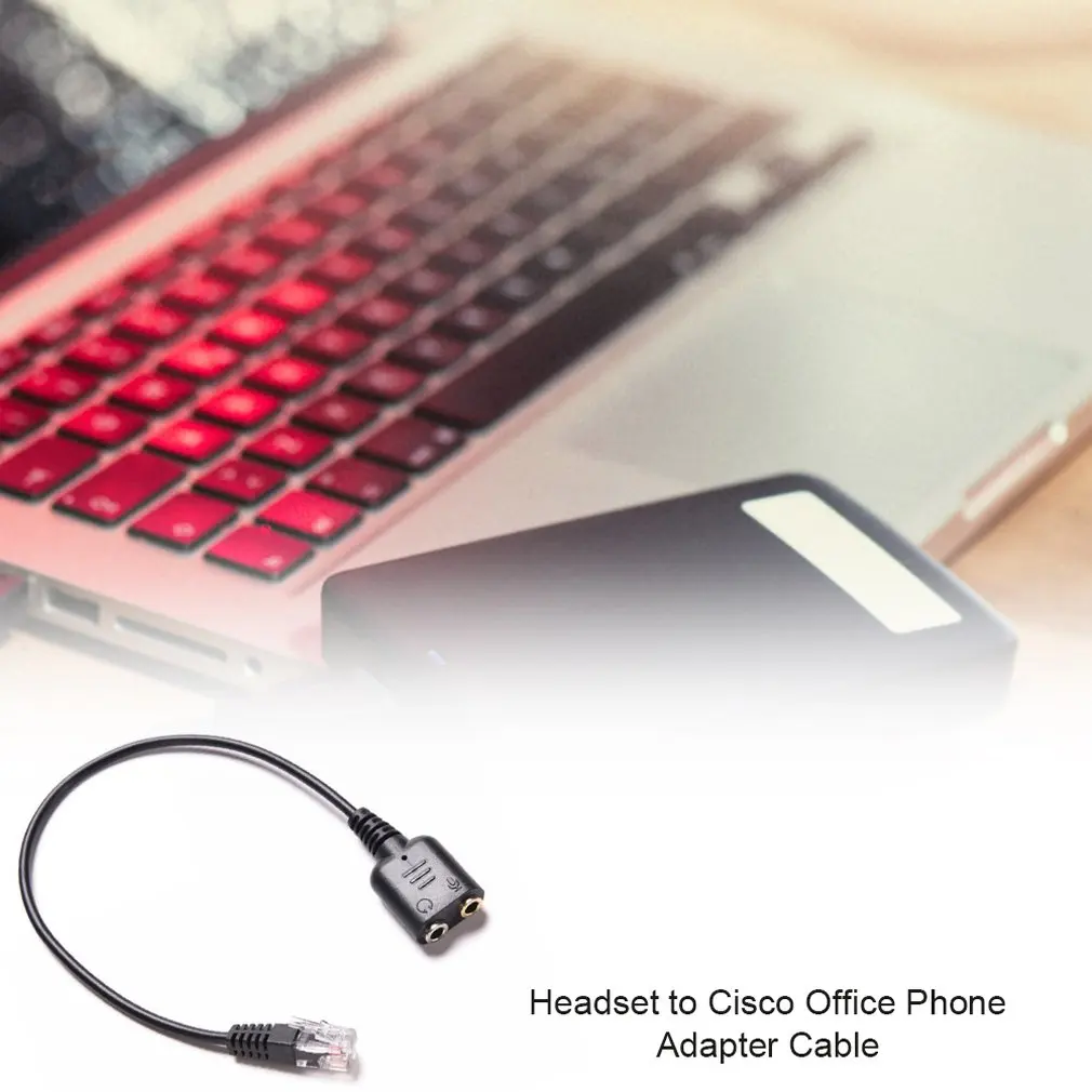 8 дюймов 2/3. 5 мм разъемы для RJ9/RJ10 PC Mic/гарнитура для Cisco офисный телефонный кабель адаптера